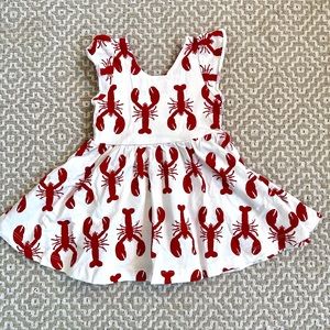 6-12 month Monica and Andy Lobster dress